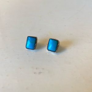 Vintage Southwest Turquoise Stud Earrings